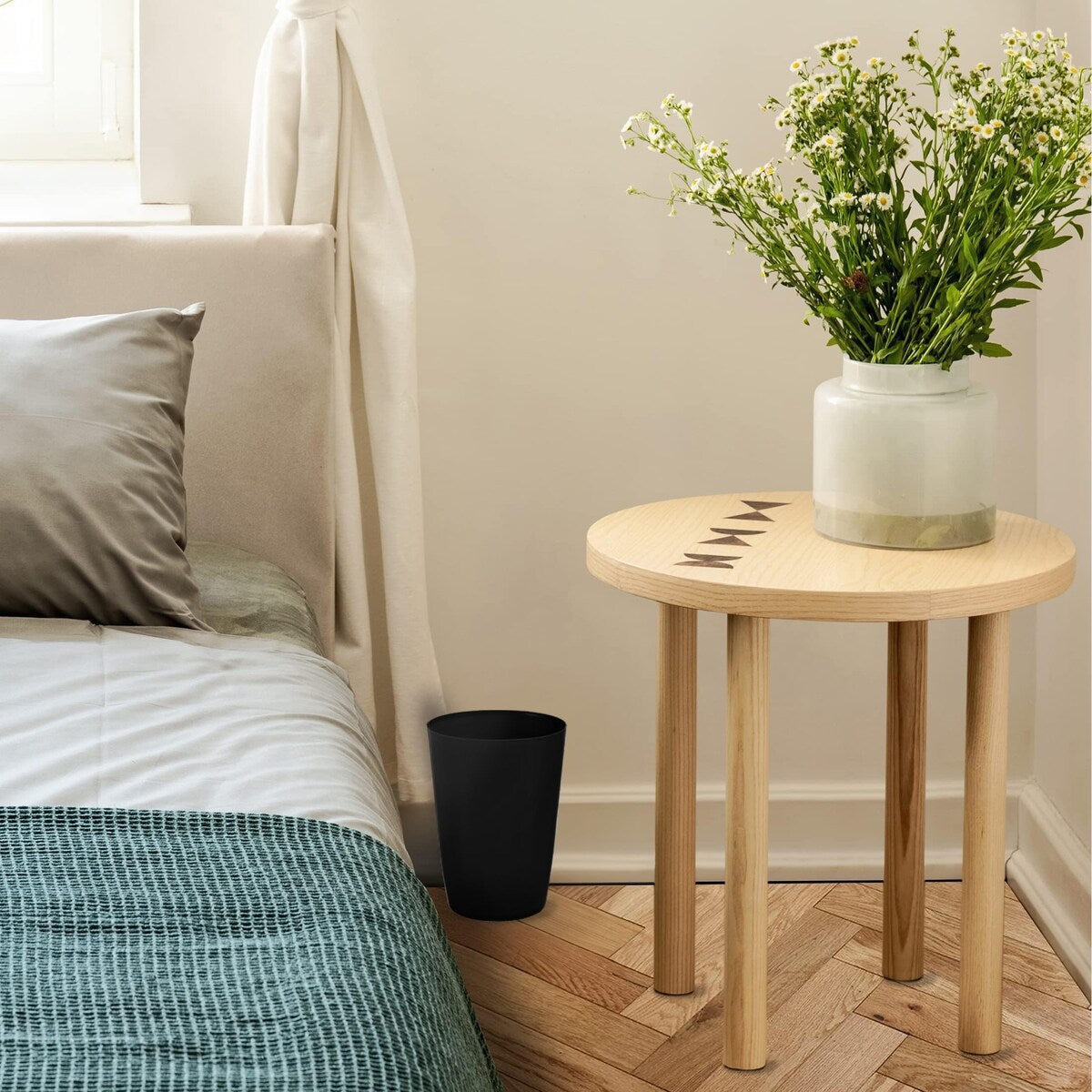 HOLD N' STORAGE - Set di 2 piccoli cestini per la spazzatura con parte superiore aperta per spazi compatti e ristretti - Capacità 1,58 galloni