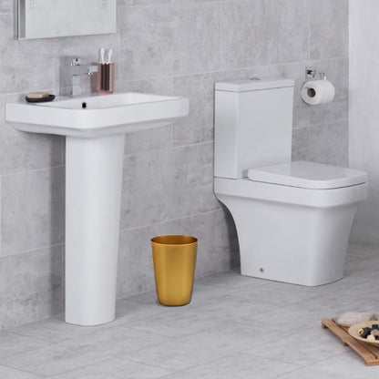 HOLD N' STORAGE - Set di 2 piccoli cestini per la spazzatura con parte superiore aperta per spazi compatti e ristretti - Capacità 1,58 galloni