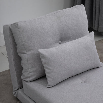 Divano letto pieghevole trasformabile HOMCOM, poltrona imbottita