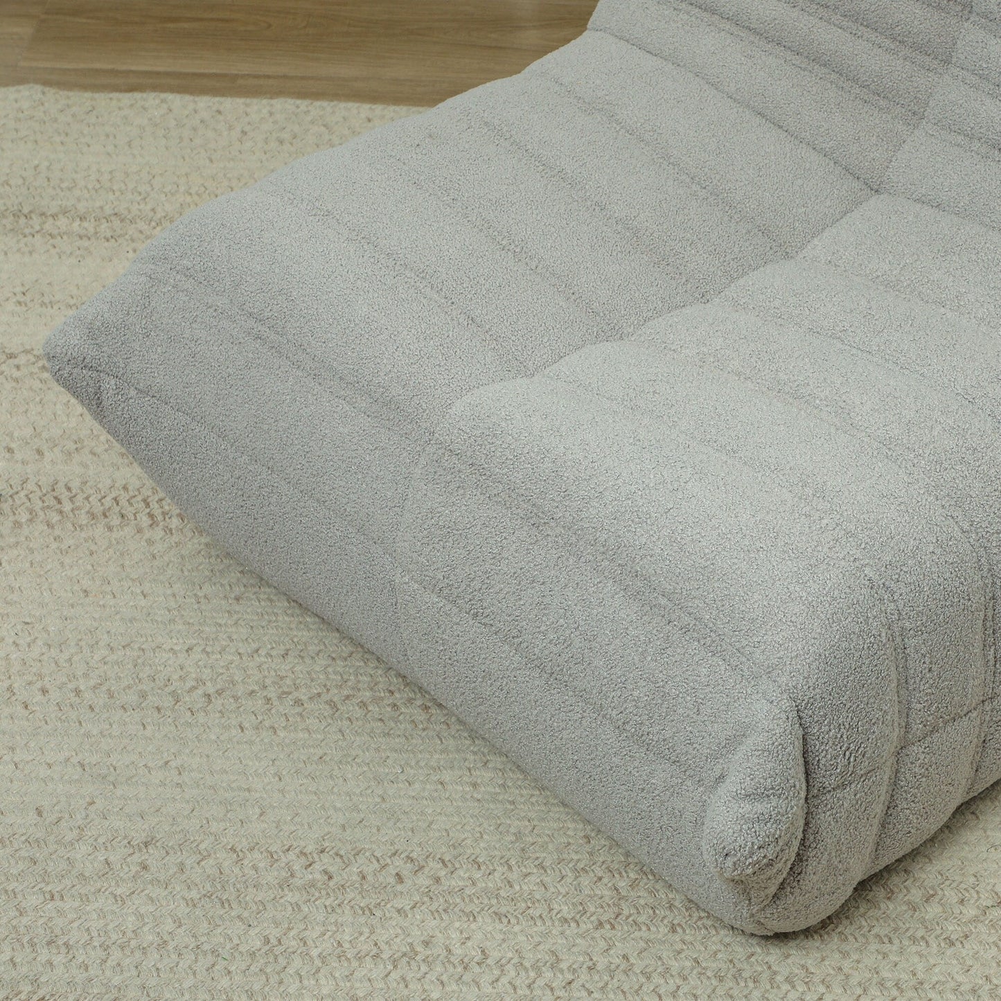 Poltrona a sacco HOMCOM per adulti, poltrona gigante da camino, divano pigro, divano a sacco con comoda schiuma ad alta densità