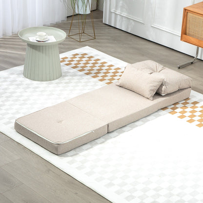 Divano letto pieghevole trasformabile HOMCOM, poltrona imbottita