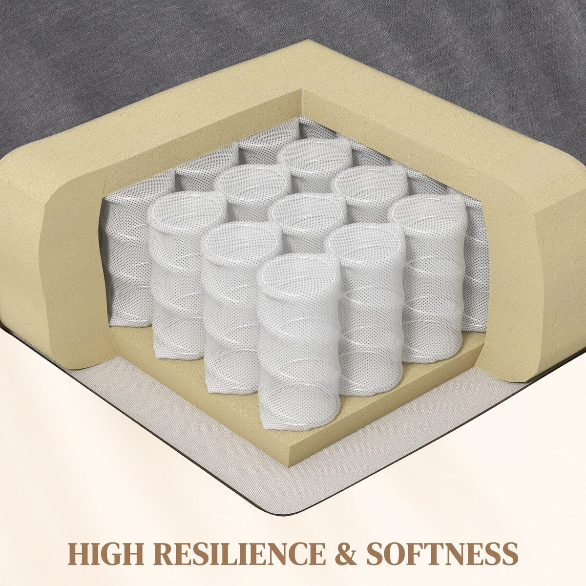 Poltrona reclinabile massaggiante HOMCOM grigio scuro con vibrazione e calore, poltrona a dondolo girevole oversize, divano singolo