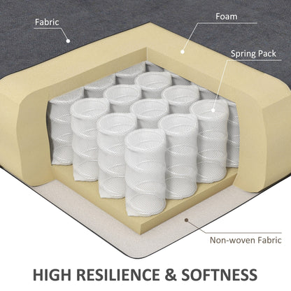 Poltrona reclinabile elettrica HOMCOM per anziani, poltrona reclinabile di grandi dimensioni per soggiorno con telecomando