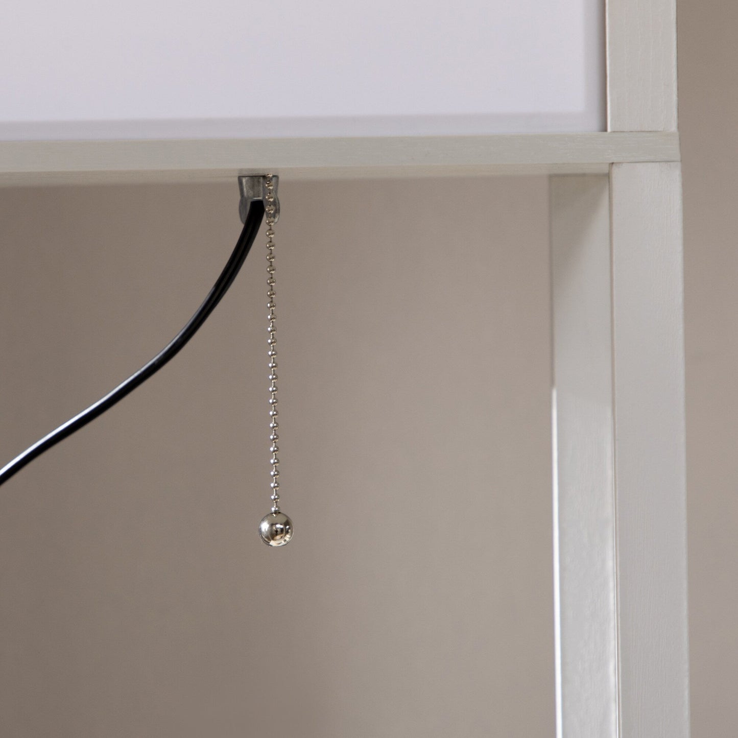 Lampada da terra HOMCOM con ripiani, doppia luce, lampade da terra alte e moderne, con paralume in tessuto (lampadina non inclusa)