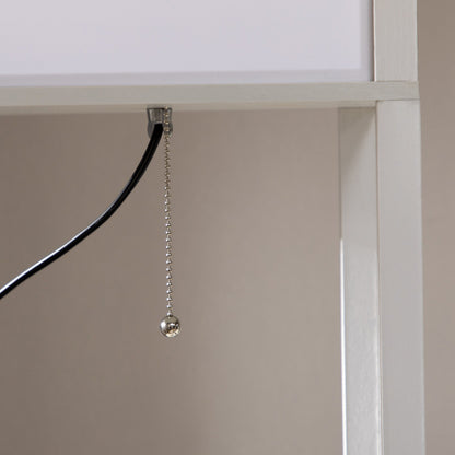 Lampada da terra HOMCOM con ripiani, doppia luce, lampade da terra alte e moderne, con paralume in tessuto (lampadina non inclusa)