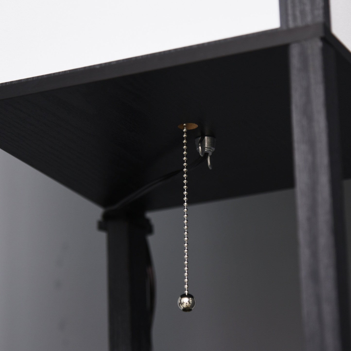 Lampada da terra HOMCOM con ripiani, doppia luce, lampade da terra alte e moderne, con paralume in tessuto (lampadina non inclusa)