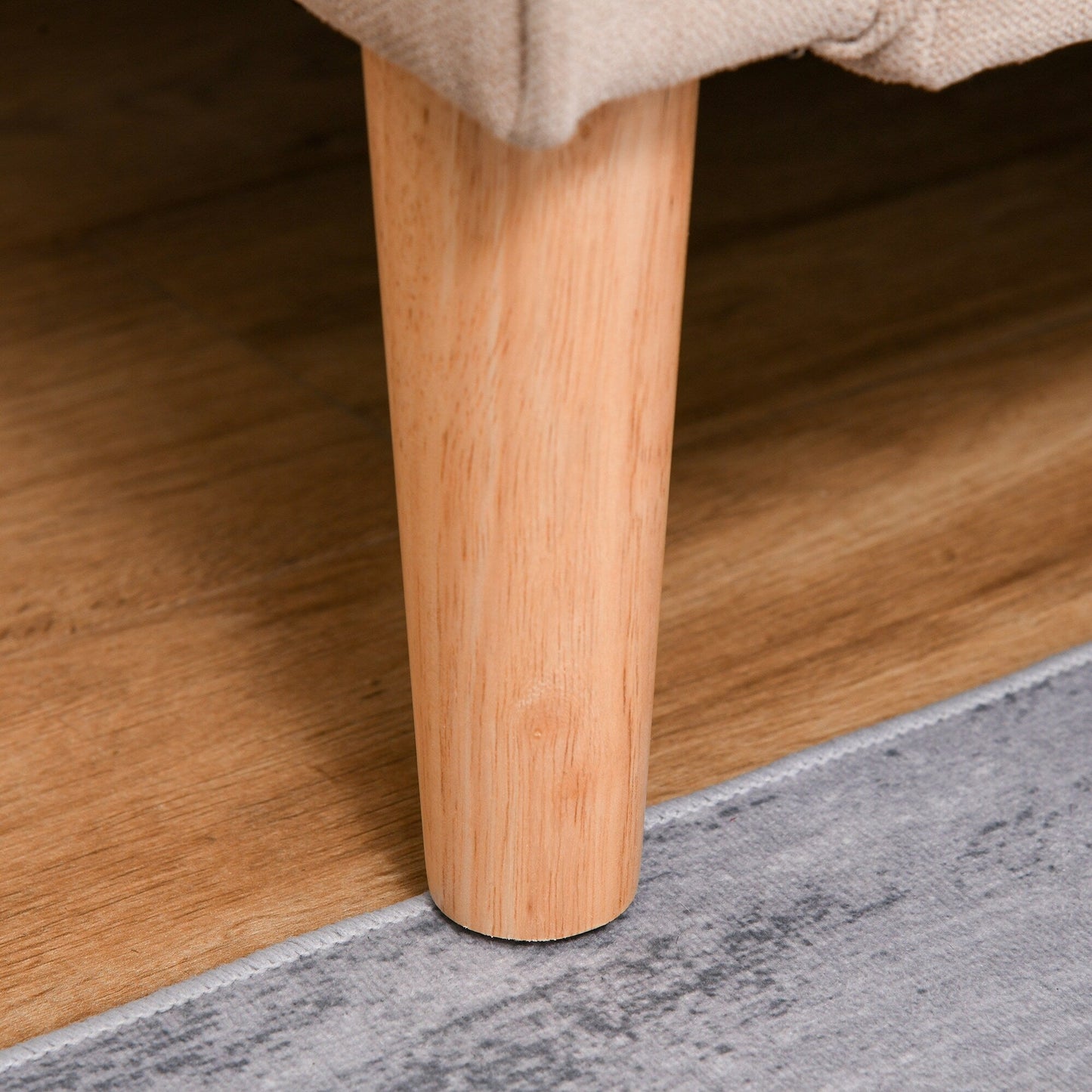 Divano moderno con contenitore in tessuto trapuntato a bottoni HOMCOM