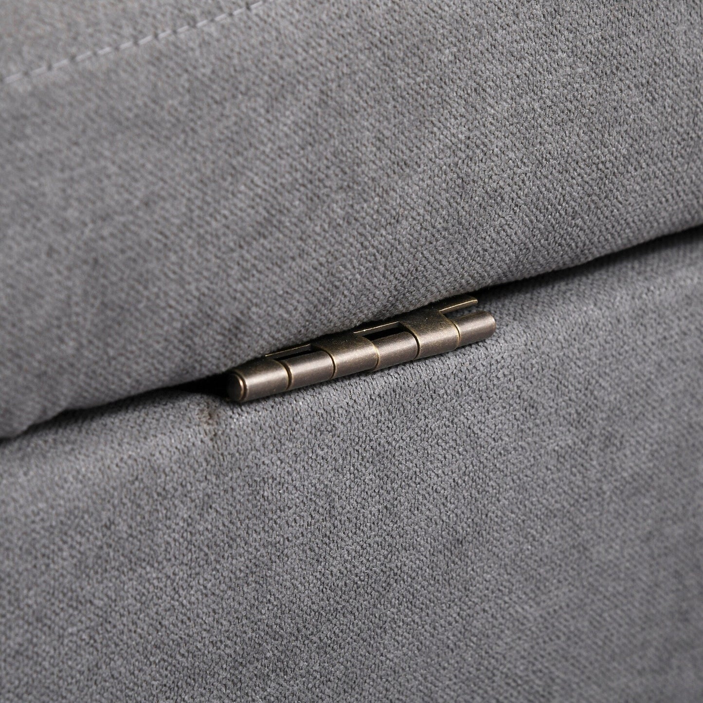 Divano moderno con contenitore in tessuto trapuntato a bottoni HOMCOM