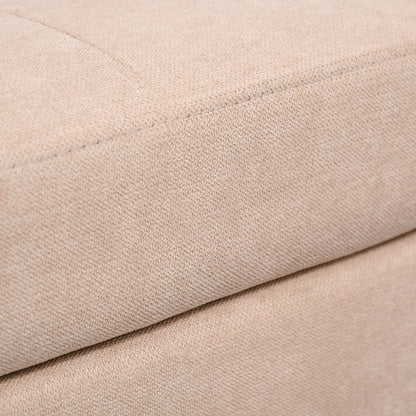 Divano moderno con contenitore in tessuto trapuntato a bottoni HOMCOM