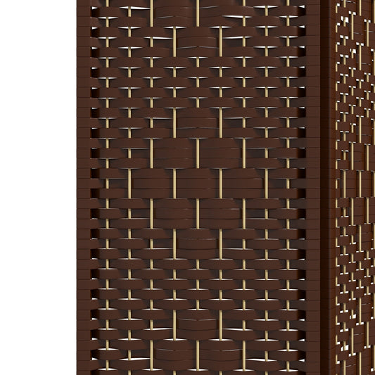 Pannello divisorio per ambienti HOMCOM, divisorio pieghevole per la privacy alto 5,6 piedi, parete divisoria indipendente in fibra di vetro ondulato, bianco