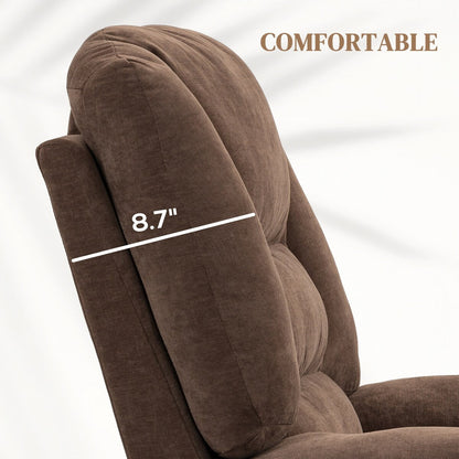 Poltrona reclinabile elettrica HOMCOM con massaggio vibrante e calore, poltrona elevabile in tessuto per anziani