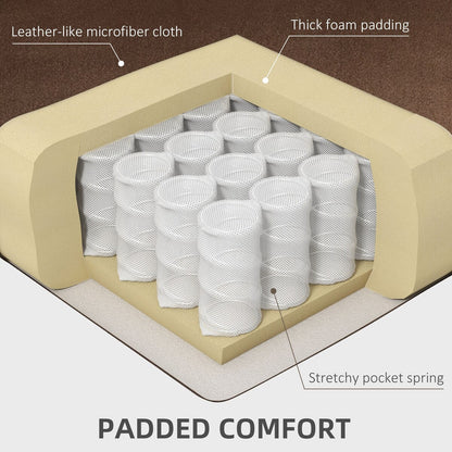 Poltrona reclinabile elettrica HOMCOM, poltrona massaggiante ergonomica con 4 posizioni e riscaldamento