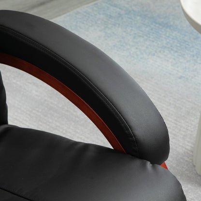 Poltrona reclinabile HOMCOM con pouf, reclinabile elettrica in similpelle