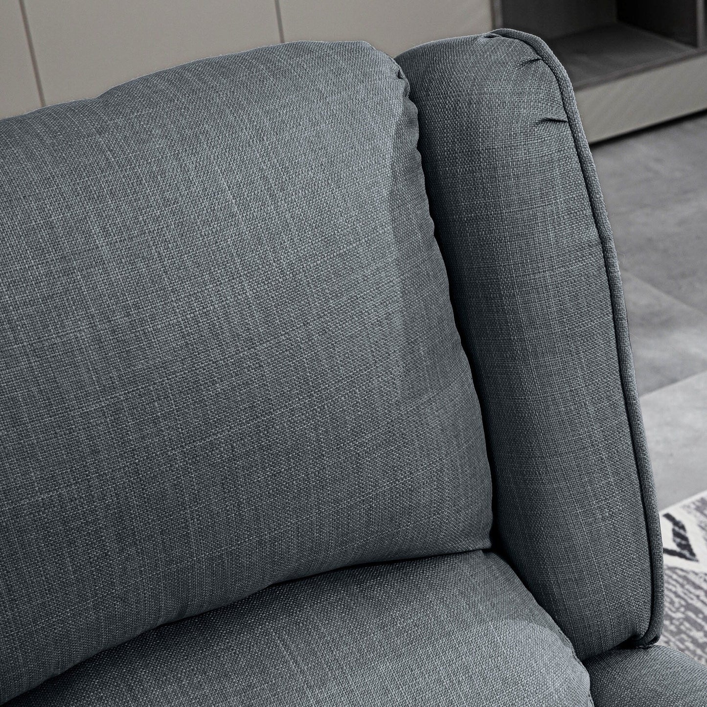 Poltrona massaggiante vibrante riscaldata HOMCOM Wingback, poltrona reclinabile imbottita con schienale regolabile e telecomando