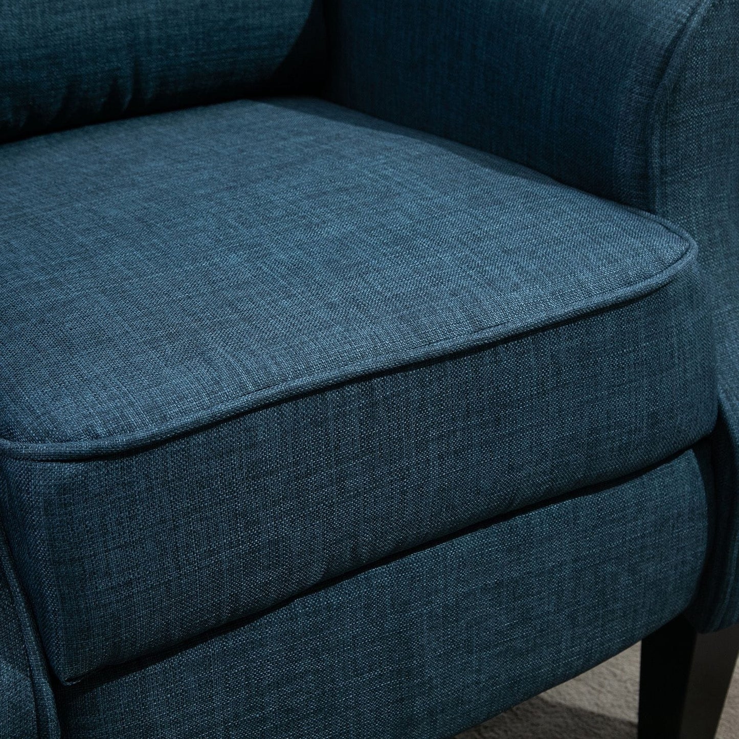 Poltrona massaggiante vibrante riscaldata HOMCOM Wingback, poltrona reclinabile imbottita con schienale regolabile e telecomando