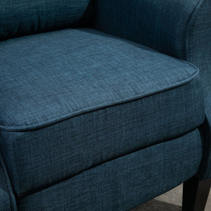 Poltrona massaggiante vibrante riscaldata HOMCOM Wingback, poltrona reclinabile imbottita con schienale regolabile e telecomando