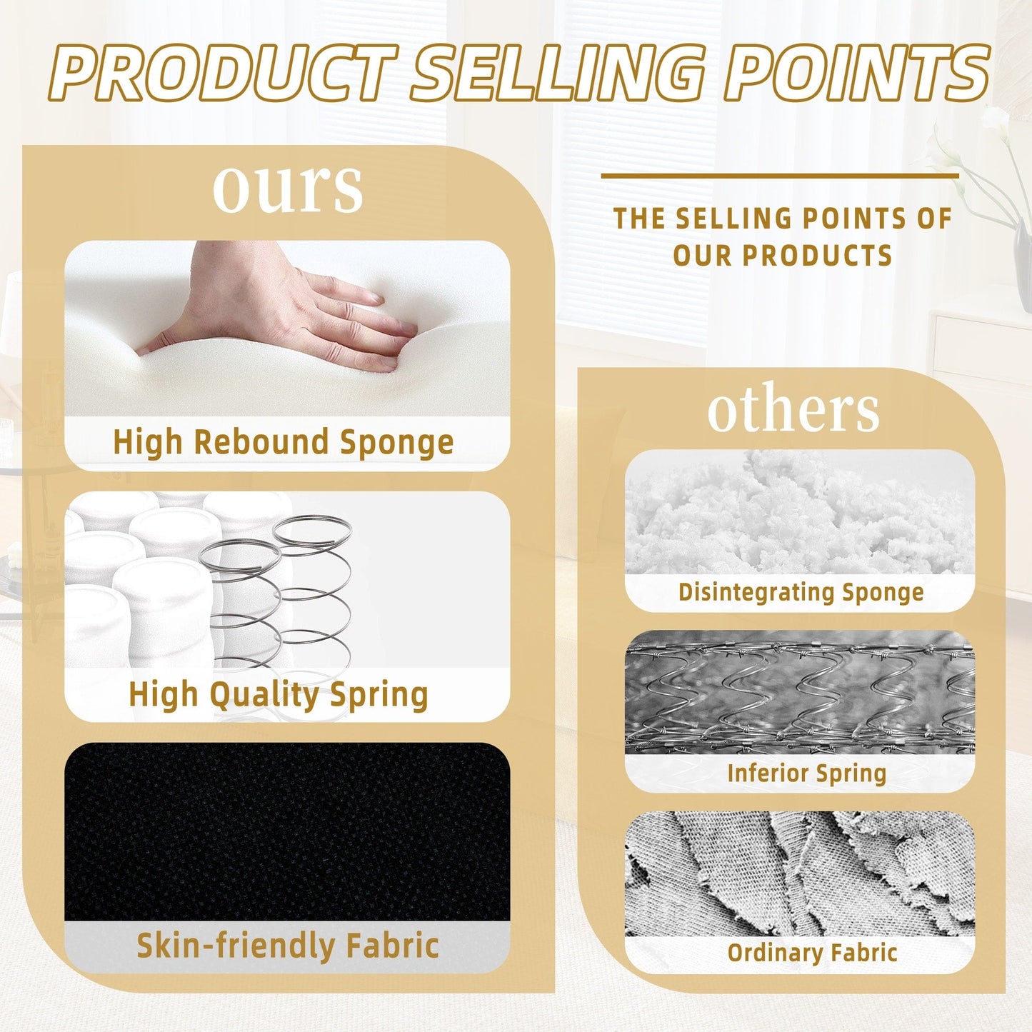 Divano letto trasformabile pieghevole in memory foam imbottito in ciniglia HOMEFUN con cuscini per soggiorno