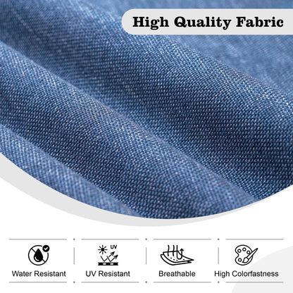 HOOOWOOO Set di 10 divani componibili in vimini per esterni, sedia a dondolo girevole con tavolo con braciere