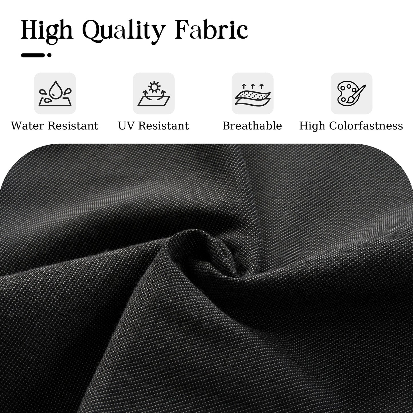 Set di divani da conversazione per esterni in vimini HOOOWOOO da 4 pezzi con tavolino in vetro