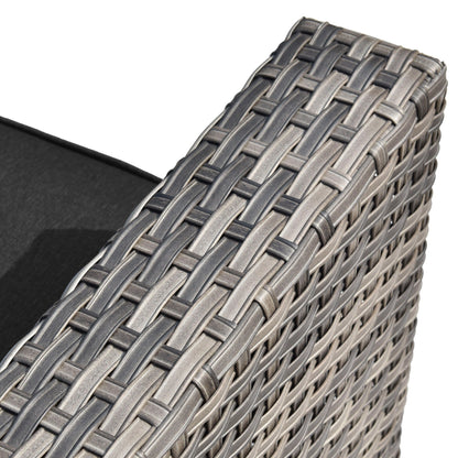 Set di divani componibili in vimini da 5 pezzi per patio HOOOWOOO con tavolino da caffè