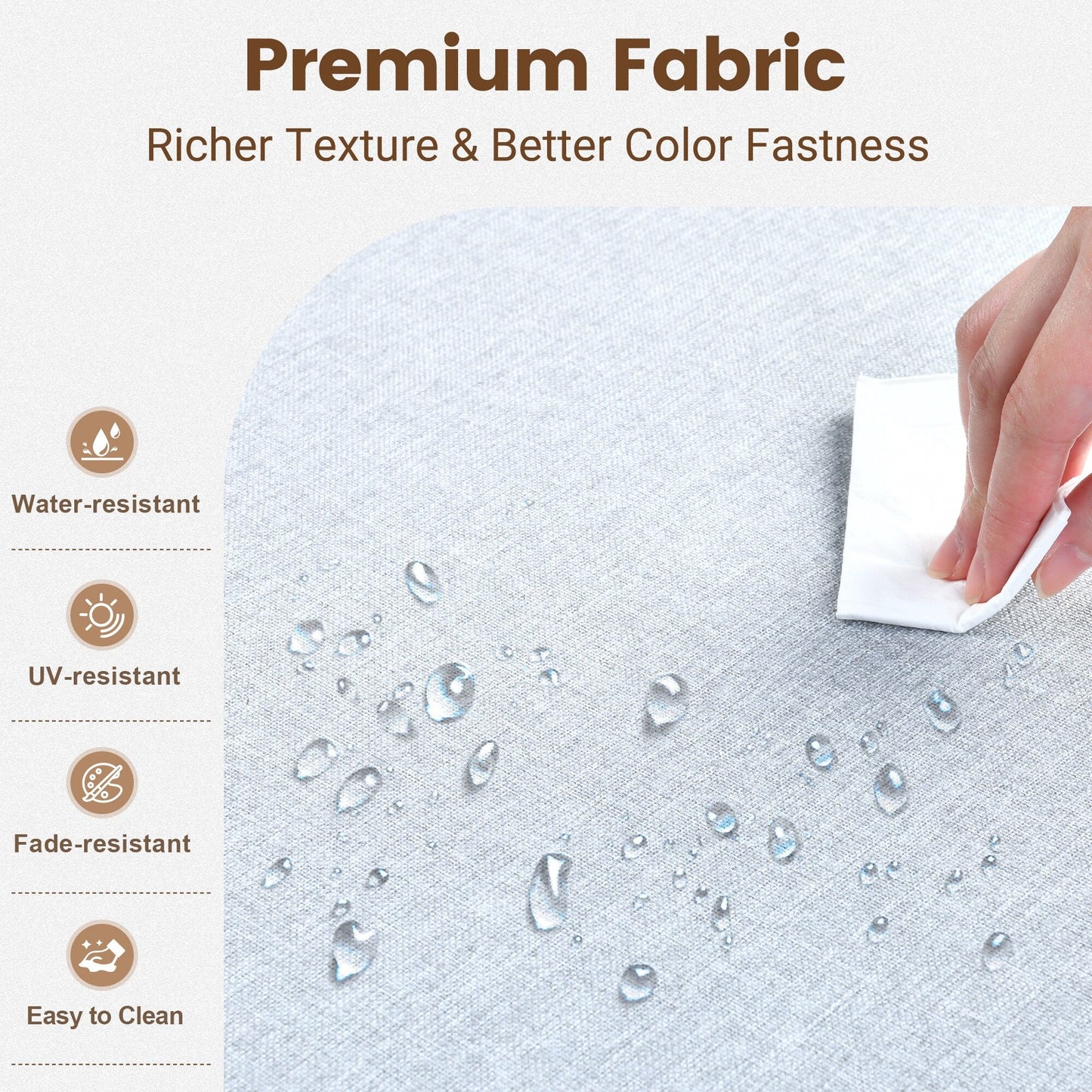 Set di mobili da giardino componibili in rattan HOOOWOOO da 7 pezzi