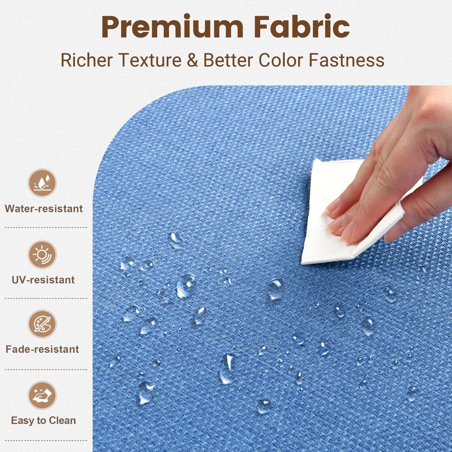 Set di mobili da giardino componibili in rattan HOOOWOOO da 7 pezzi