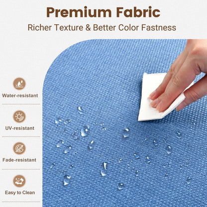 Set di mobili da giardino componibili in rattan HOOOWOOO da 7 pezzi