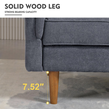 HOOOWOOO Mobili per soggiorno 71 Divano moderno imbottito in tessuto a 3 posti