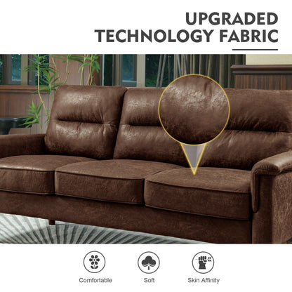 HOOOWOOO Mobili per soggiorno 71 Divano moderno imbottito in tessuto a 3 posti