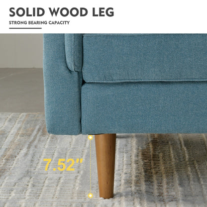 HOOOWOOO Mobili per soggiorno 71 Divano moderno imbottito in tessuto a 3 posti