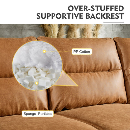 HOOOWOOO Mobili per soggiorno 71 Divano moderno imbottito in tessuto a 3 posti