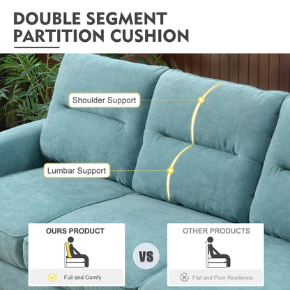 HOOOWOOO Mobili per soggiorno 71 Divano moderno imbottito in tessuto a 3 posti