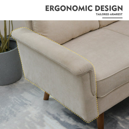 HOOOWOOO Mobili per soggiorno 71 Divano moderno imbottito in tessuto a 3 posti