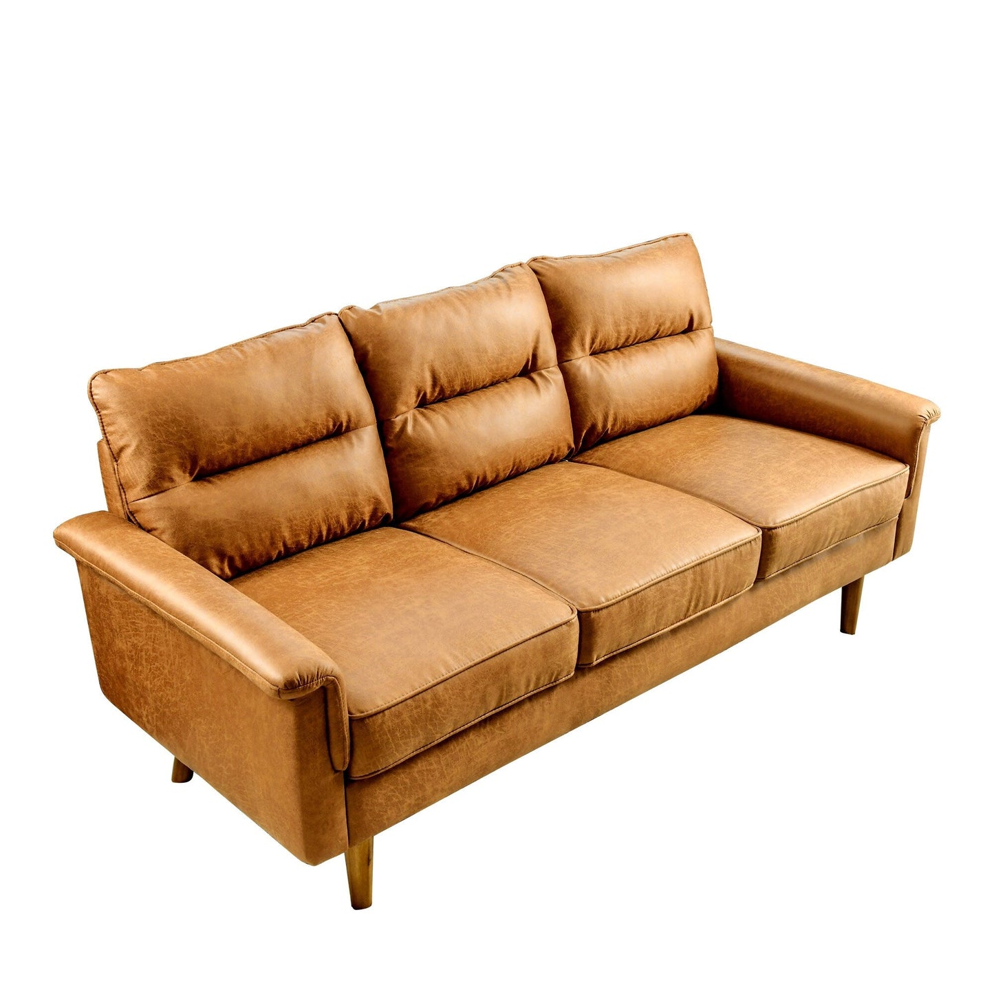 HOOOWOOO Mobili per soggiorno 71 Divano moderno imbottito in tessuto a 3 posti