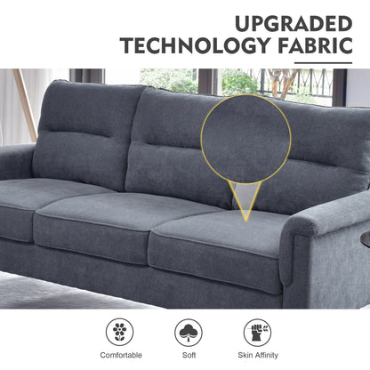 HOOOWOOO Mobili per soggiorno 71 Divano moderno imbottito in tessuto a 3 posti