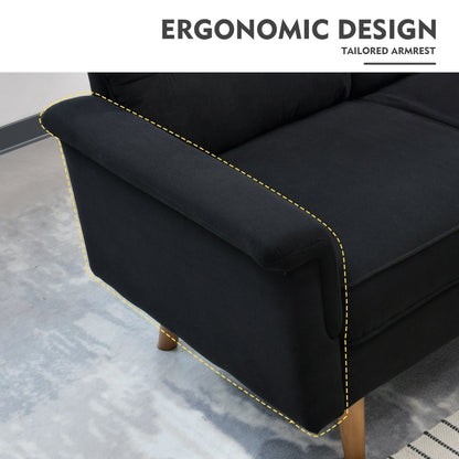 HOOOWOOO Mobili per soggiorno 71 Divano moderno imbottito in tessuto a 3 posti