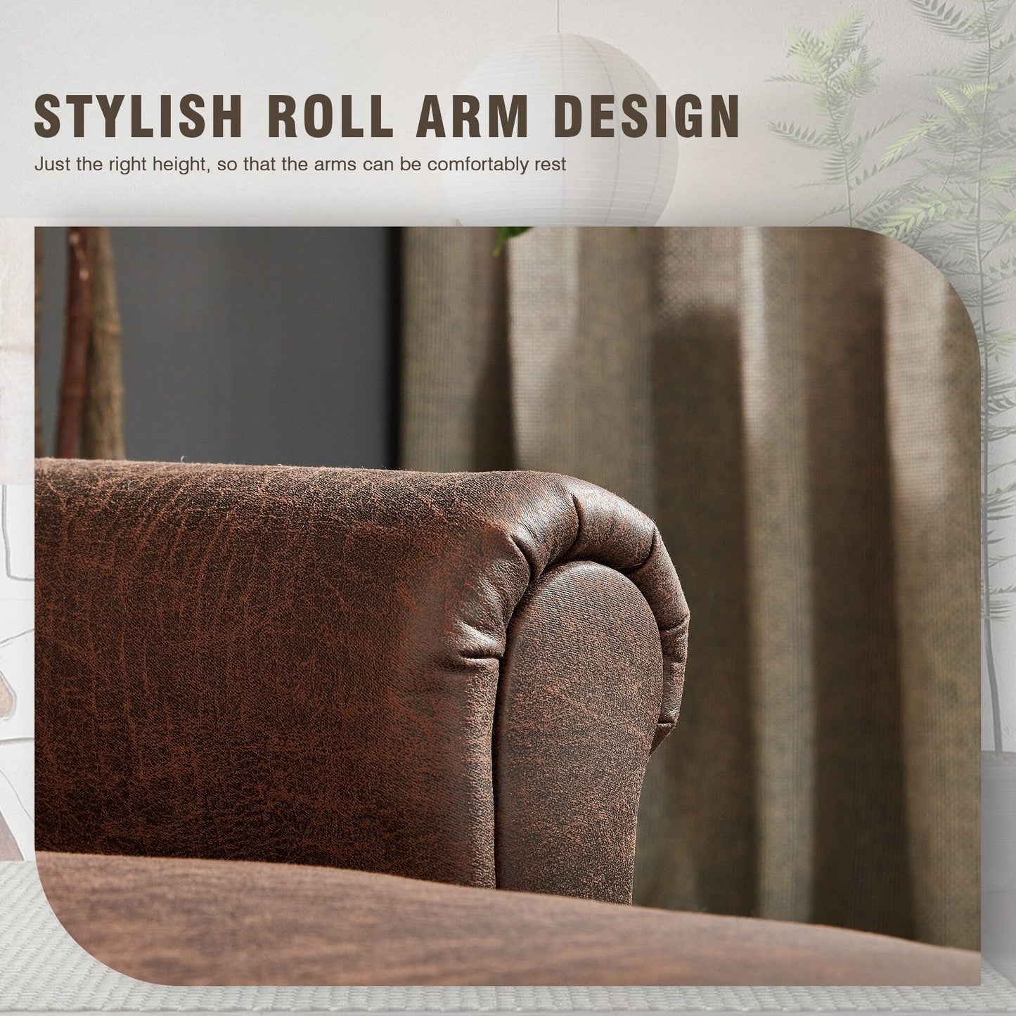 Divano in pelle scamosciata di metà secolo con chaise longue HOOOWOOO Living Room Furniture