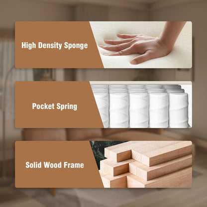 Divano in pelle scamosciata di metà secolo con chaise longue HOOOWOOO Living Room Furniture