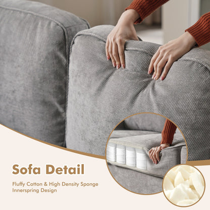 Divano moderno imbottito in velluto a coste HOOOWOOO per soggiorno