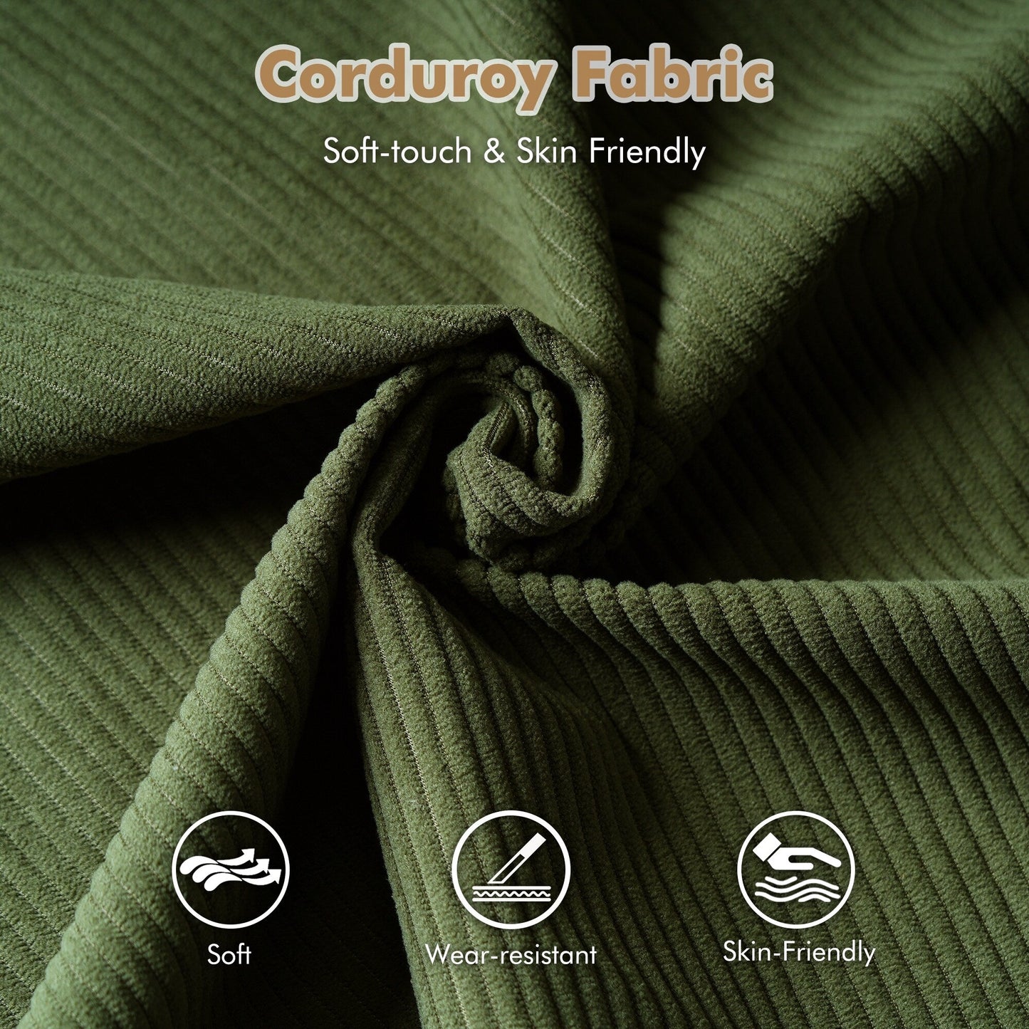 Divano moderno imbottito in velluto a coste HOOOWOOO per soggiorno