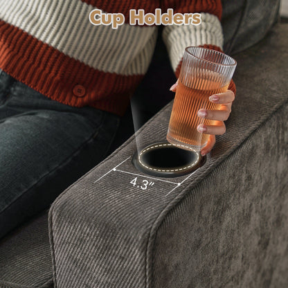 Divano moderno imbottito in velluto a coste HOOOWOOO per soggiorno