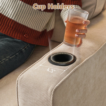 Divano moderno imbottito in velluto a coste HOOOWOOO per soggiorno