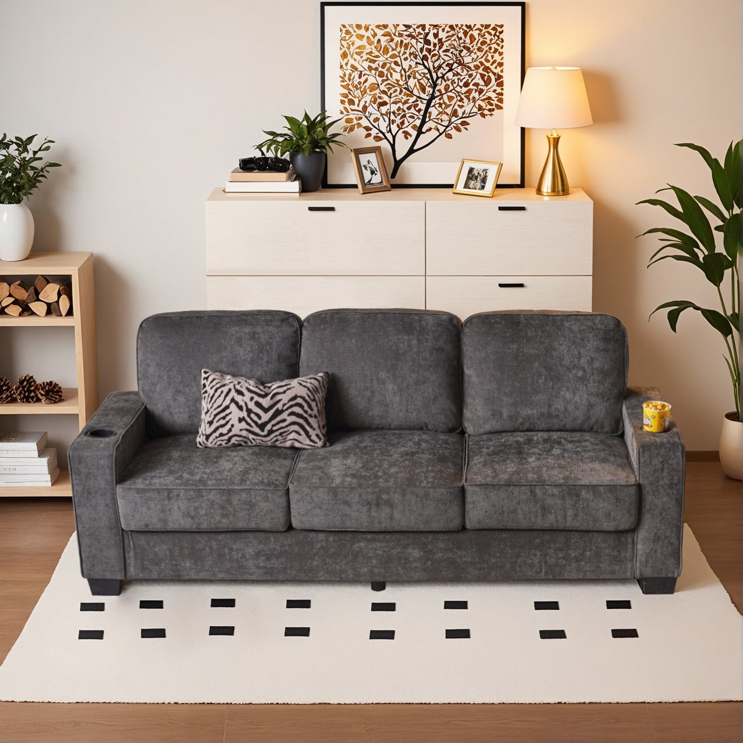 Divano moderno imbottito in velluto a coste HOOOWOOO per soggiorno