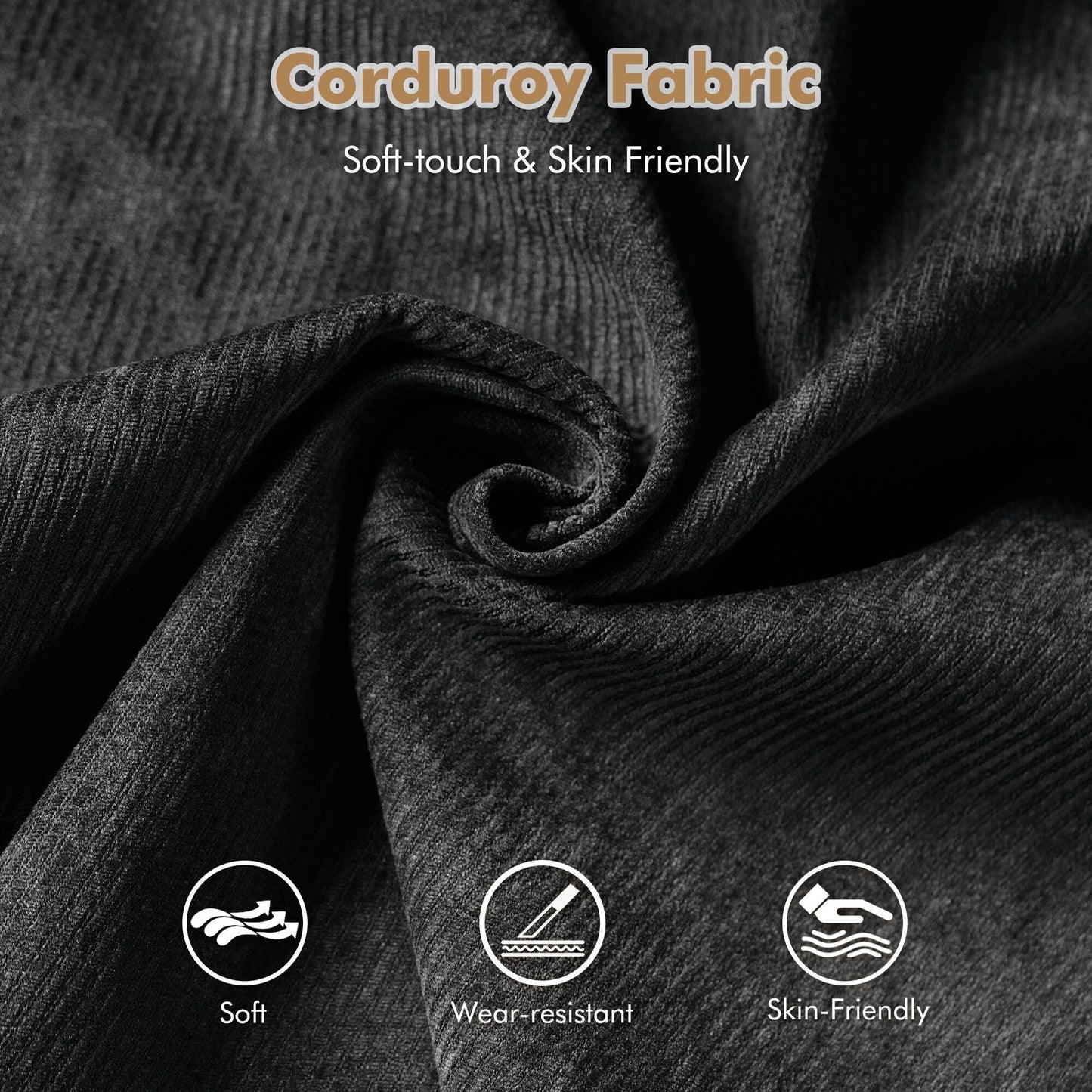 Divano moderno imbottito in velluto a coste HOOOWOOO per soggiorno