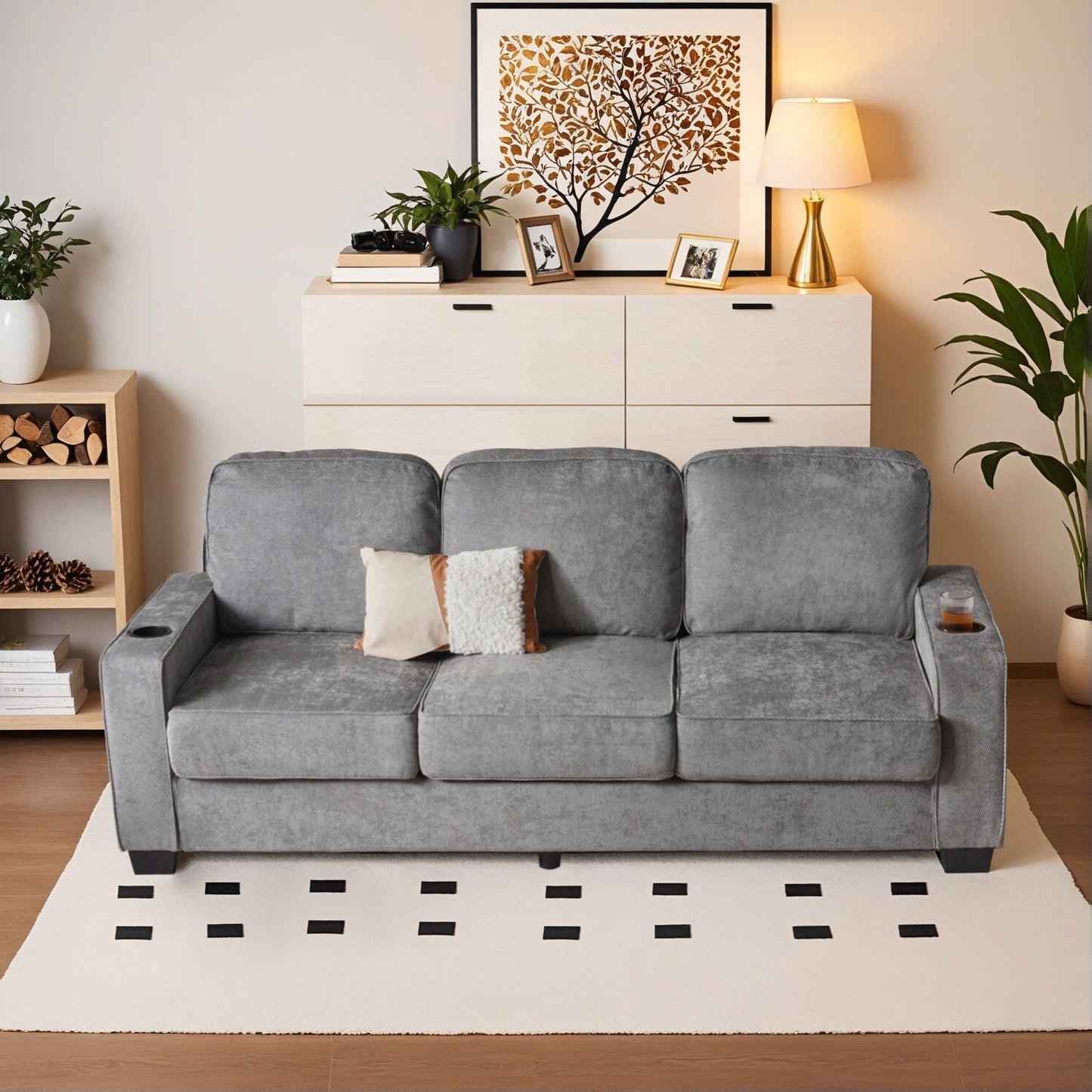 Divano moderno imbottito in velluto a coste HOOOWOOO per soggiorno