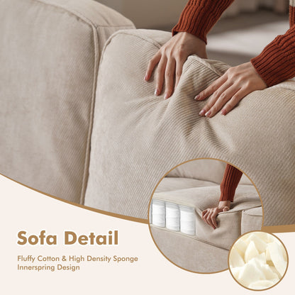 Divano moderno imbottito in velluto a coste HOOOWOOO per soggiorno