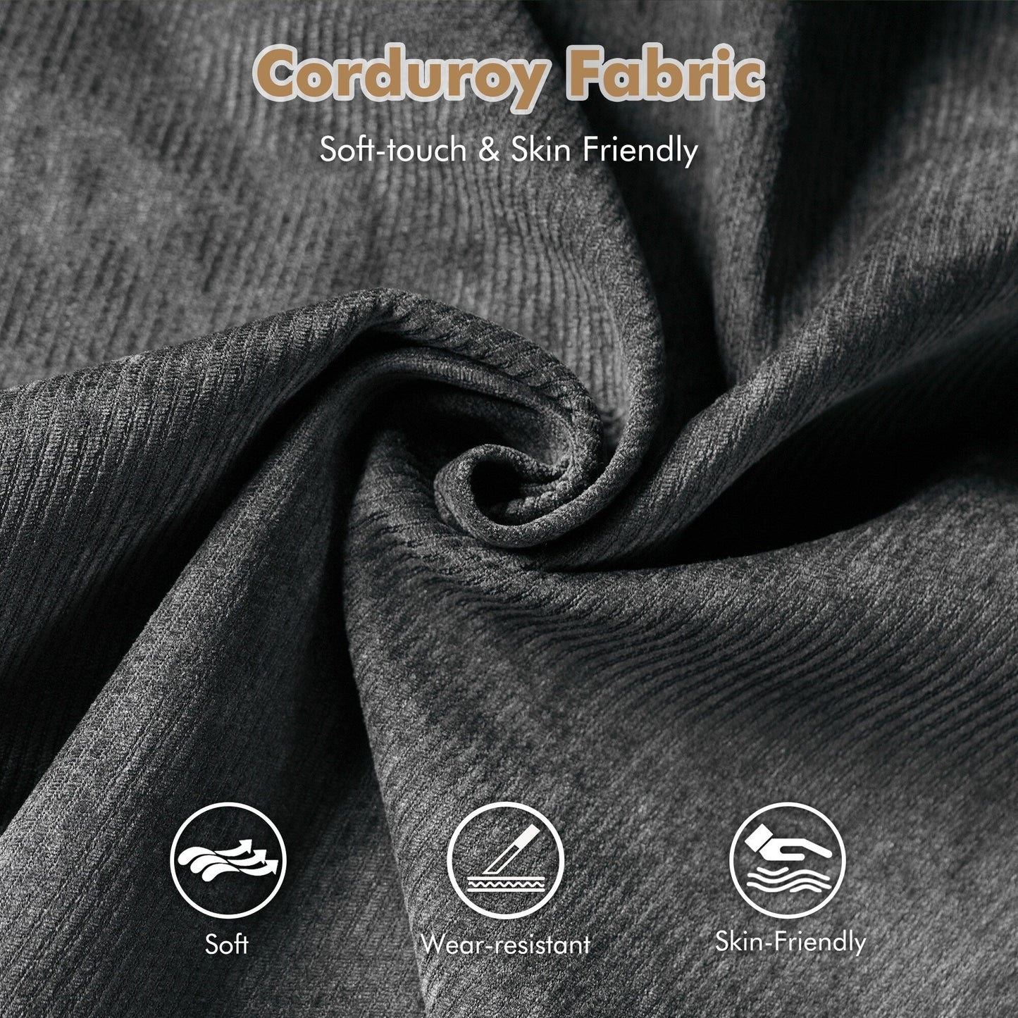 Divano moderno imbottito in velluto a coste HOOOWOOO per soggiorno