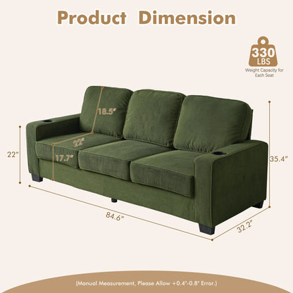 Divano moderno imbottito in velluto a coste HOOOWOOO per soggiorno