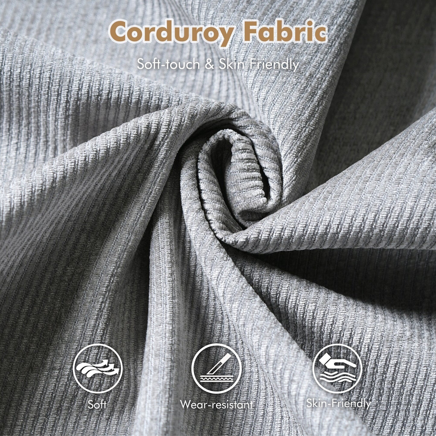 Divano moderno imbottito in velluto a coste HOOOWOOO per soggiorno