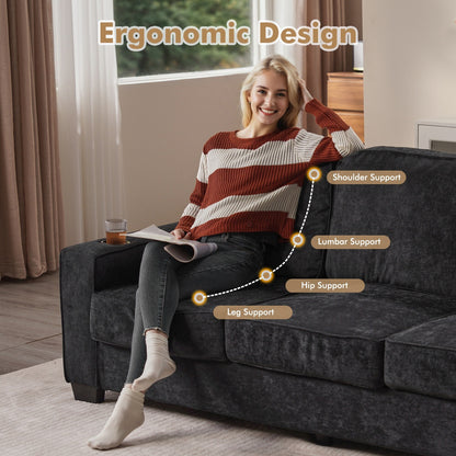 Divano moderno imbottito in velluto a coste HOOOWOOO per soggiorno